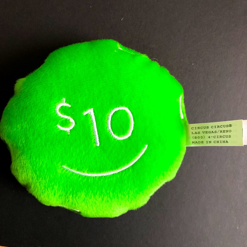 3/$15 NEW 2008 Circus Circus $10 Plush Toy NWOT